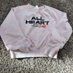 Athleta Girl All Day Crewneck Sweatshirt size M 8/10 pink